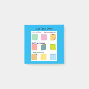 Post-it® Obtenir la merde fait coloré Notes collantes