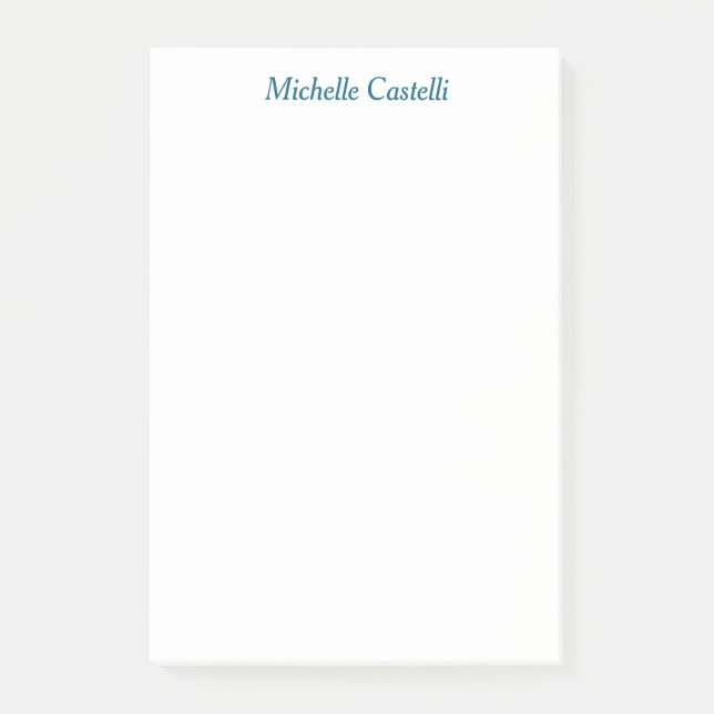 Post-it® Ocean Blue & White Professionnel Unique Classique (Devant)