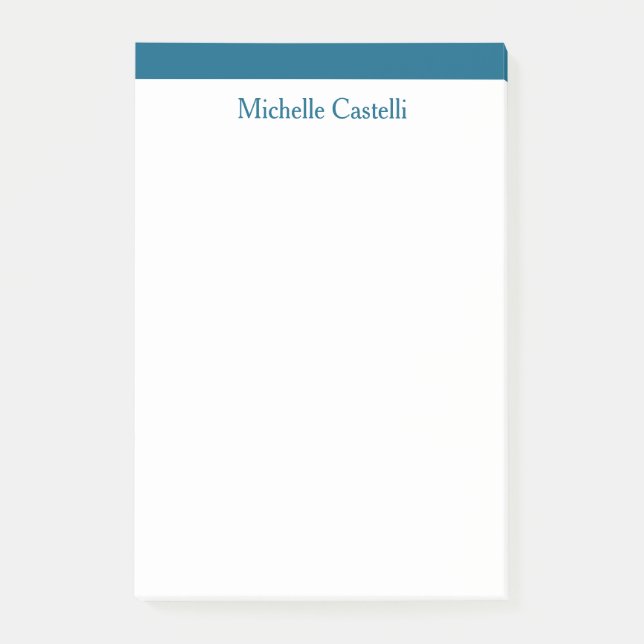 Post-it® Ocean Blue & White Professionnel Unique Classique (Devant)