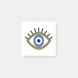 Post-it® Oeil bleu, bonne chance, protection oculaire grecq