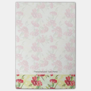 Post-it® Oeillets rouges sur le vert avec des papillons