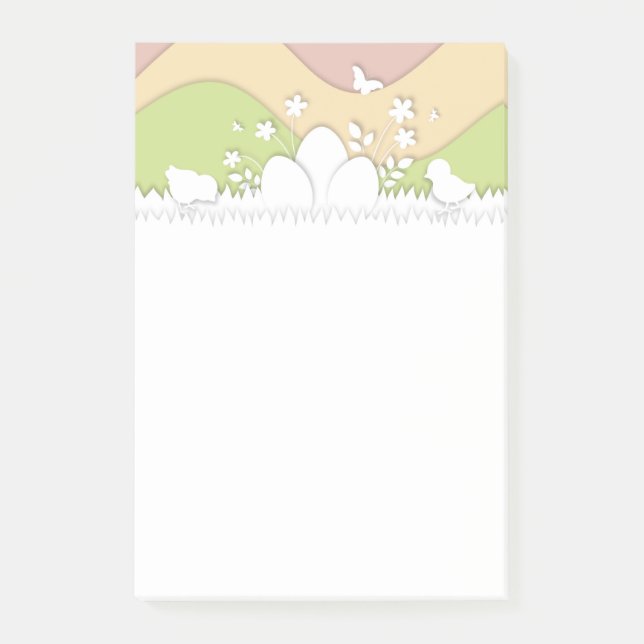 Post-it® OEufs de Pâques et poussins de printemps (Devant)