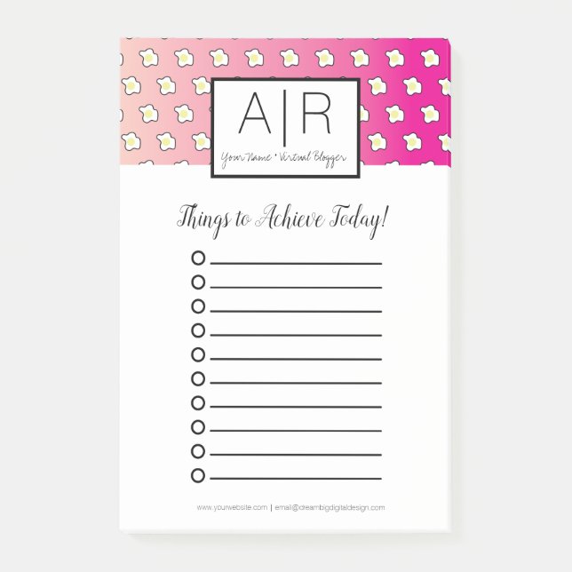 Post-it® Oeufs frits Ombre rose (Devant)