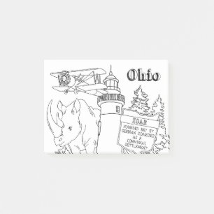 Post-it® Ohio Vacances Dessin Vacances Art Voyage Desig