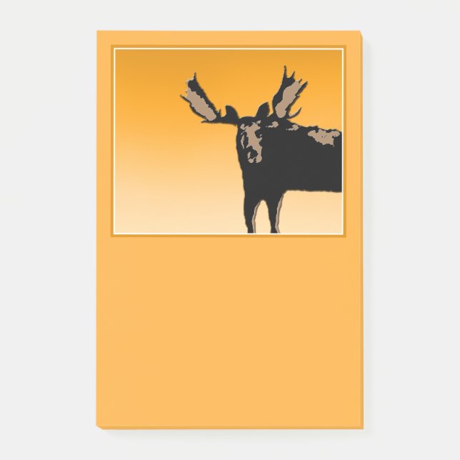 Post-it® Oie au coucher du soleil - Art original de la faun (Devant)