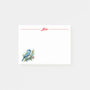 Post-it® Oiseau bleu à Noël