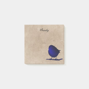 Post-it® Oiseau bleu personnalisé