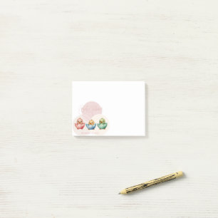 Post-it® Oiseaux d'Oeufs de Cute Kawaii Baby shower coloré 