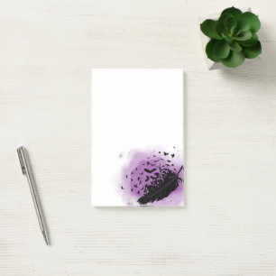 Post-it® Oiseaux noirs d'une plume - Le Ravens Post-it Note