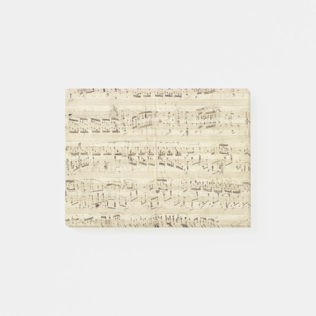 Post-it® Old Music Notes (Devant)