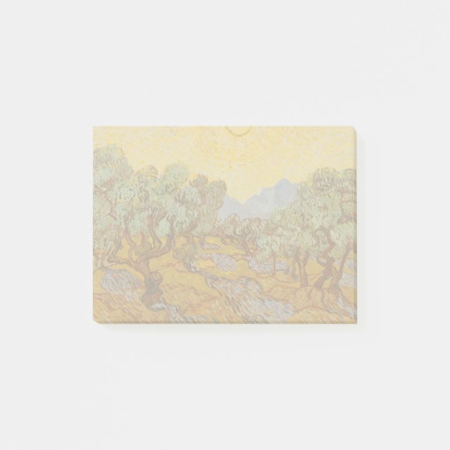 Post-it® Oliviers de Van Gogh Ciel Soleil Jaune (Devant)