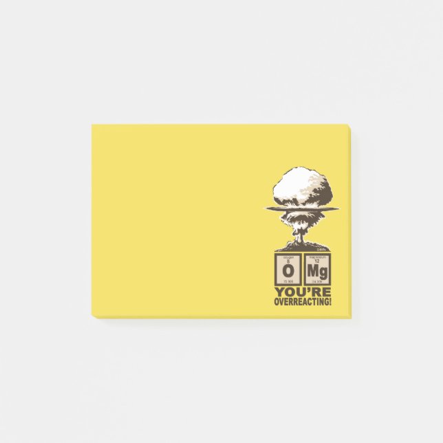 Post-it® OMG ! Vous réagissez en exagération ! (Devant)