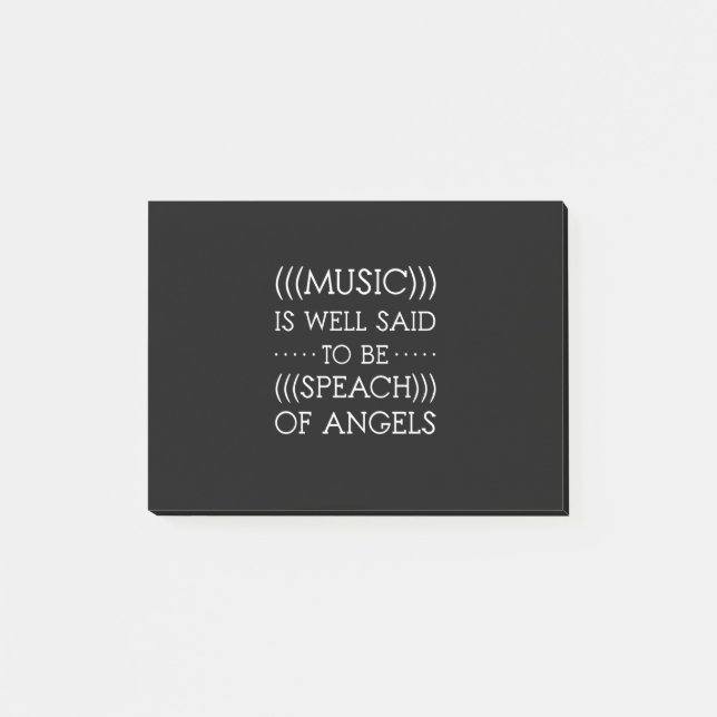Post-it® On Dit Que La Musique Est D'Angles (Devant)