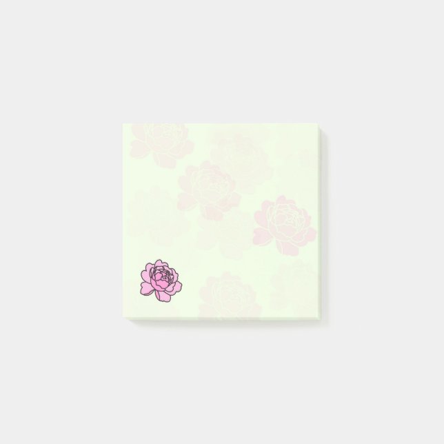 Post-it® One Detail Peony Post it Notes (Devant)