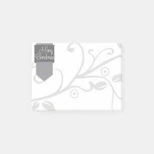 Post-it® Onglet Argent & Joyeux Noël