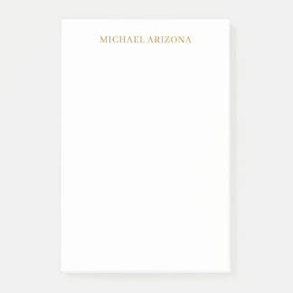Post-it® Or & Blanc Minimaliste Simple Moderne