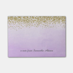 Post-it® Or et notes de pourpre d'Ombre