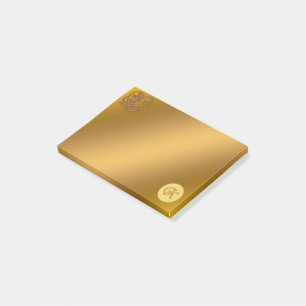 Post-it® Or Luxe Monogram K