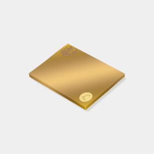 Post-it® Or Luxe Monogramme L