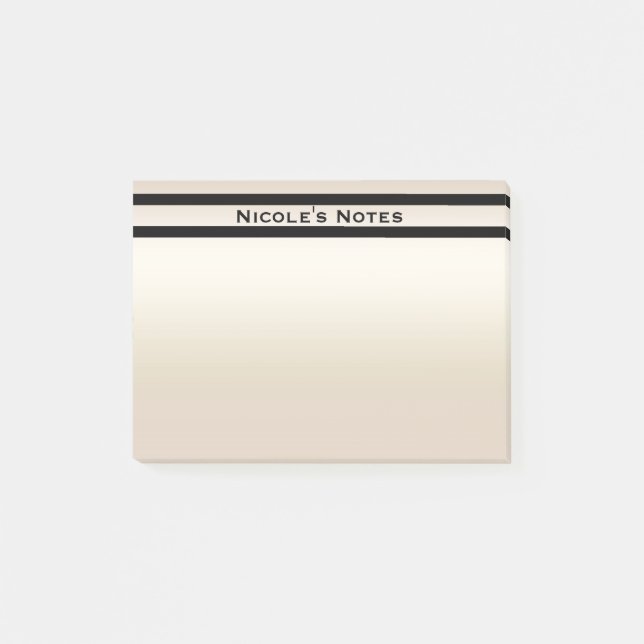 Post-it® Or Perle Brillant Glamour Chic Moderne Personnalis (Devant)
