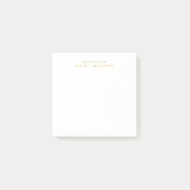 Post-it® Or professionnel et blanc (Devant)