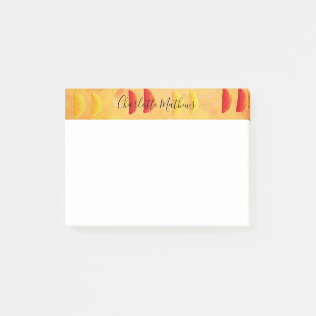 Post-it® Orange et Citron Personnalisé (Devant)