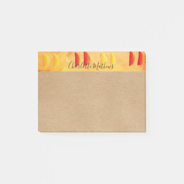 Post-it® Orange et Citrons Rustique Personnalisé (Devant)