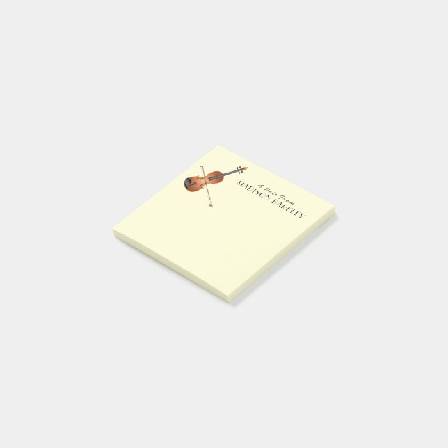 Post-it® Orchestre de cordes de musiciens de violon (Incliné)