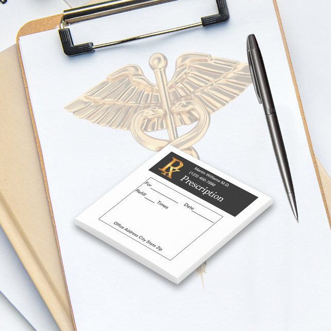 Post-it® Ordinateur de poche Classic Doctor Prescription Po (Créateur téléchargé)