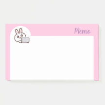 Ordinateur lapin de dessin animé rose
