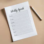 Post-it® Ordre hebdomadaire simple<br><div class="desc">Programme hebdomadaire simple. Avez-vous une liste infinie de choses à faire et ne vous souvenez jamais de toutes ? Le temps de glisser à nouveau dans vos doigts parce que vous n'avez pas prévu à l'avance? Gardez votre semaine sur la bonne voie avec ce simple agenda. Écrivez vos tâches, à...</div>