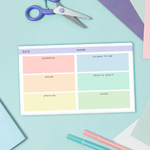 Post-it® Organisateur quotidien - Rainbow Pastels