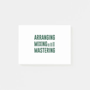 Post-it® Organisation de la musique Mélange mastering