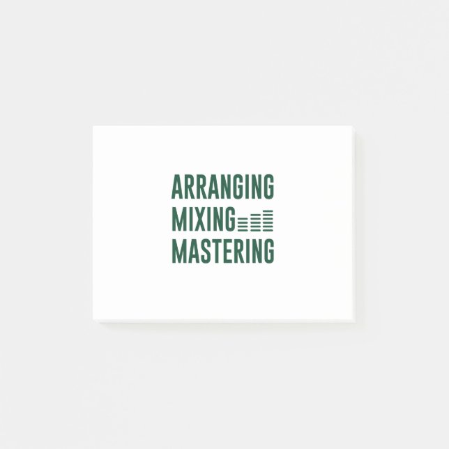 Post-it® Organisation de la musique Mélange mastering (Devant)