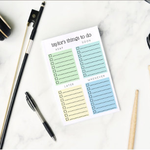 Post-it® Organiser des choses à faire bleu vert jaune