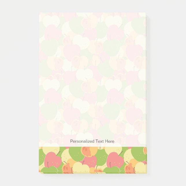 Post-it® Ornement avec des pommes (Devant)