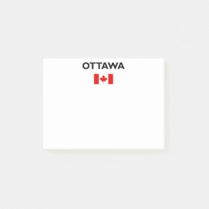 Post-it® Ottawa Canada Drapeau canadien couleur claire