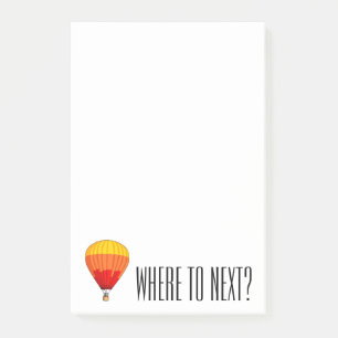 Post-it® Où à après ? Bloc - notes chaud de ballon à ai