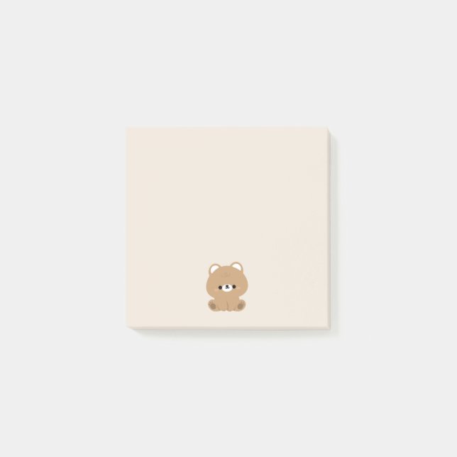 Post-it® Ours Brown mignon (Devant)