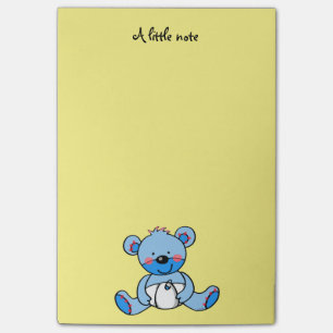 Post-it® ours de nounours bleu mignon