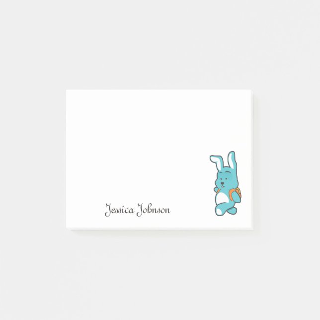 Post-it® Ours drôle personnalisé avec bloc-notes (Devant)