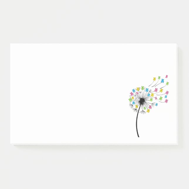 Post-it® Ours mignons volants flux de pissenlit (Devant)