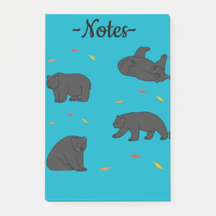 Post-it® Ours noirs