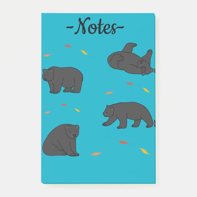 Post-it® Ours noirs (Devant)