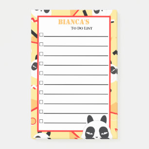 Post-it® Ours Panda Jaune Cache-Cache