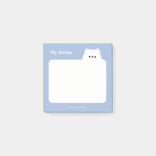 Post-it® Ours polaire (Devant)