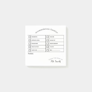Post-it® Outil SpEd essentiel : Liste de contrôle des logem