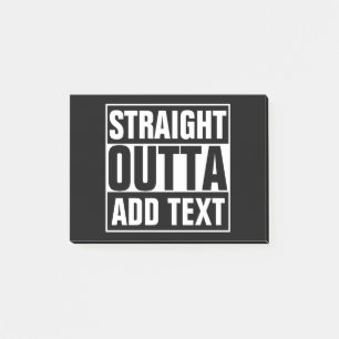 Post-it® OUTTA DROIT - ajoutez votre texte ici/le créez