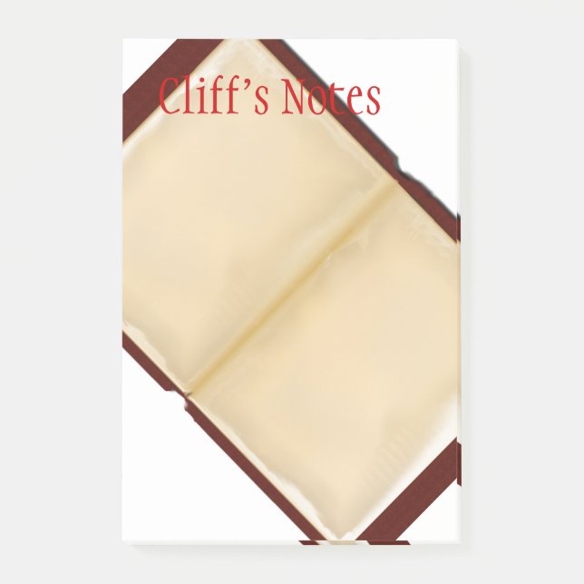 Post-it® Ouvrez la grande note de Courrier-it® de livre (Devant)