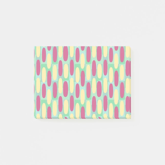 Post-it® Ovales jaune et rose (Devant)